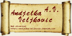Anđelka Veljković vizit kartica
